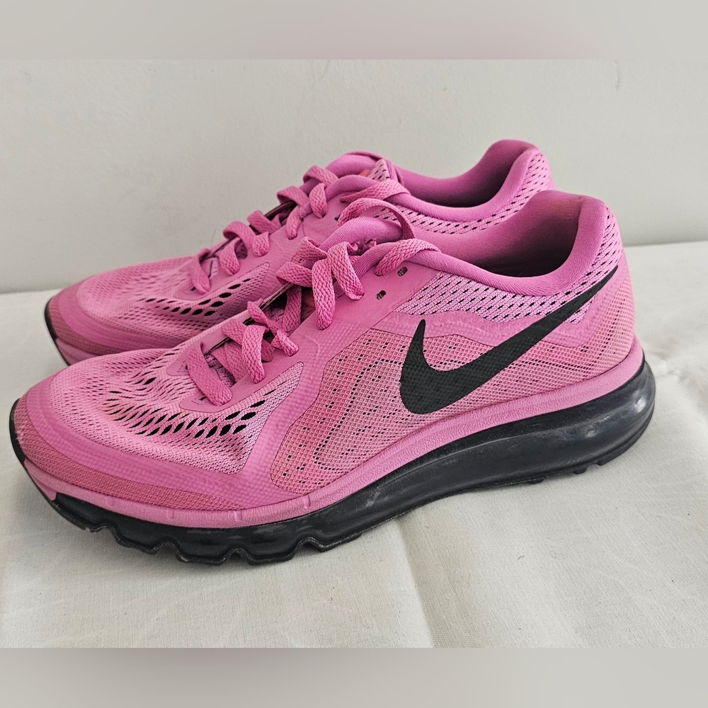 NIKE Air Max Pink & Black Womens Running Shoes, Sneakers